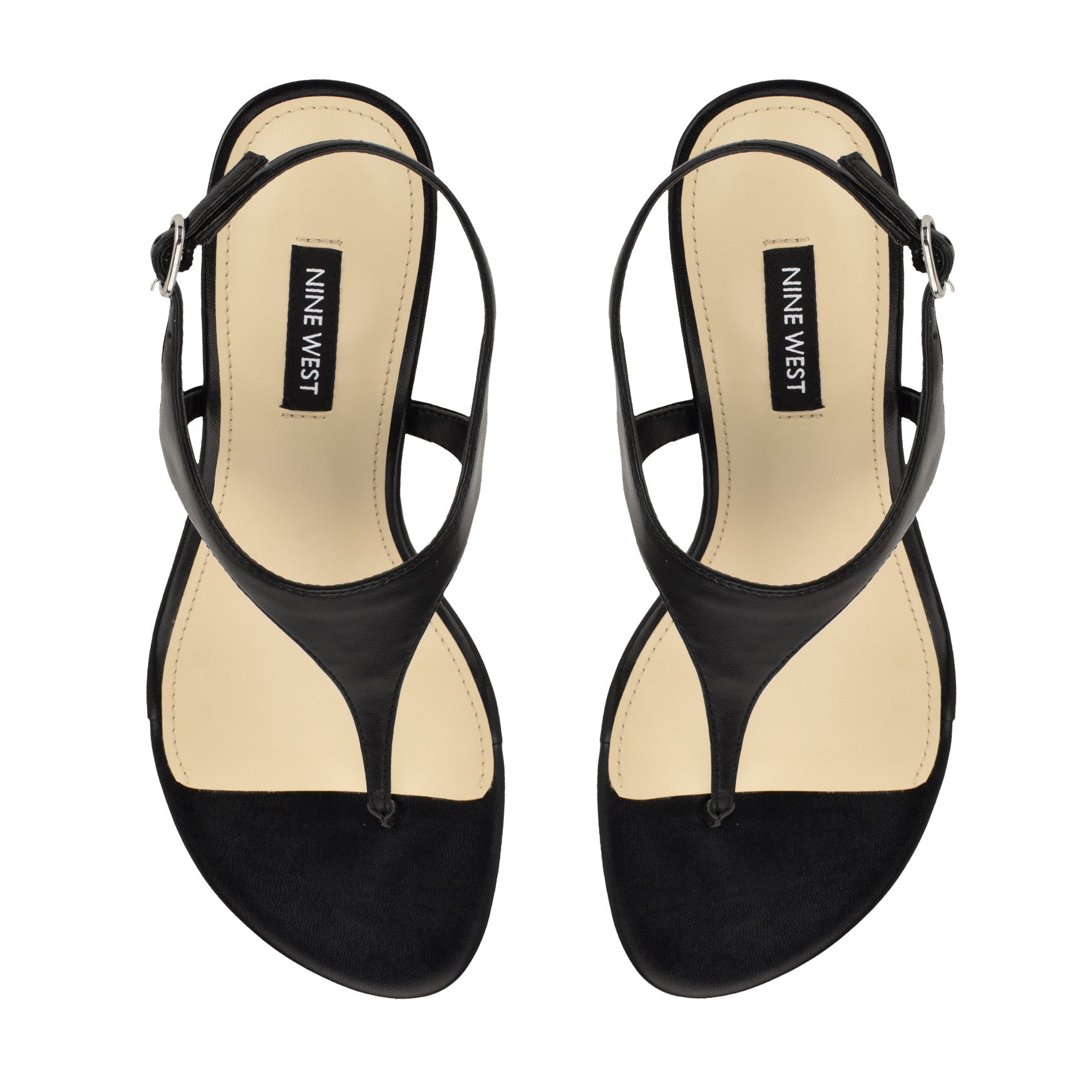 Noir Heeled Thong Sandals - Image 5