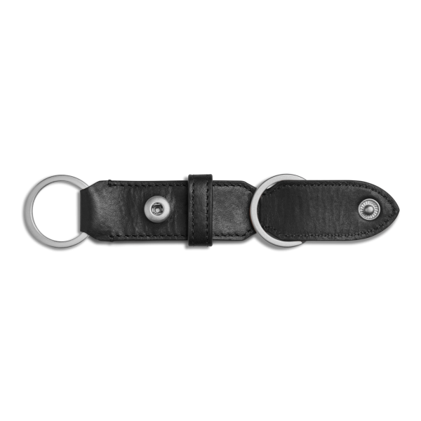 Leather Valet Key Fob - Black - Image 3