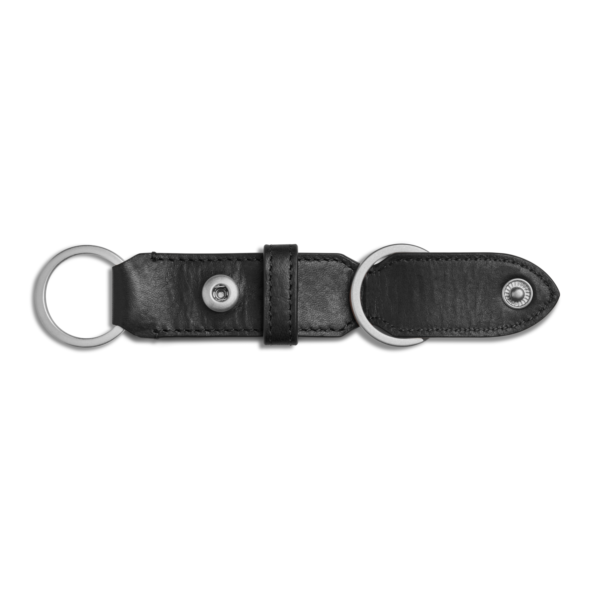 Leather Valet Key Fob - Black - Image 3