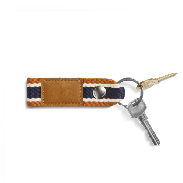 Webbing Keychain - Brand Stripe / Tan - Image 2