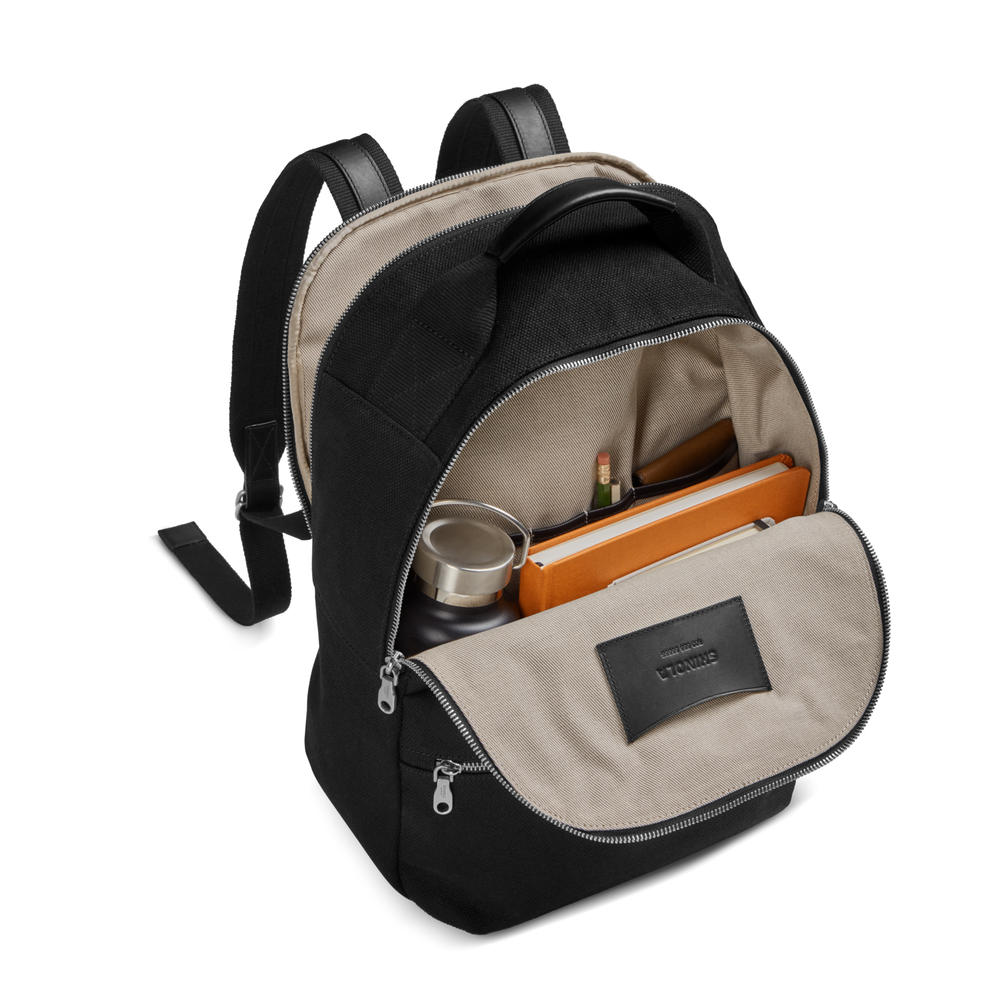 Runwell Canvas Backpack - Black - Image 4