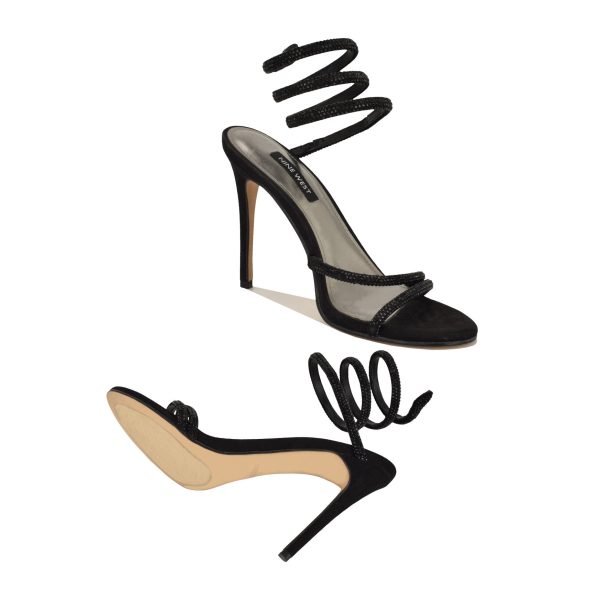Maskil Ankle Wrap Heeled Sandals - Image 4